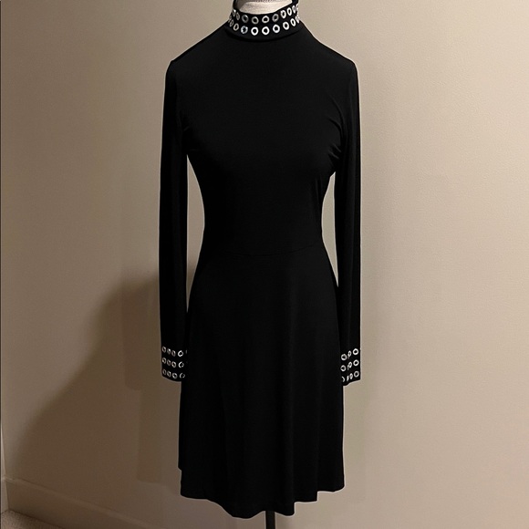 Carmen Marc Valvo Dresses & Skirts - Carmen Marc Valvo Black Dress with Eyelet Accents
